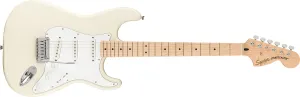 Fender Squier Affinity Series Stratocaster Electric Guitar - Olympic White with Maple Fingerboard