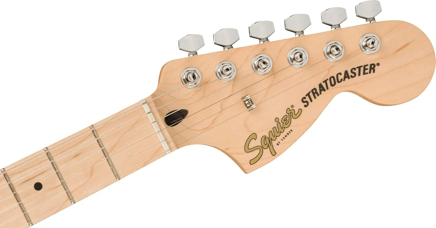 Fender Squier Affinity Series Stratocaster Electric Guitar - Olympic White with Maple Fingerboard