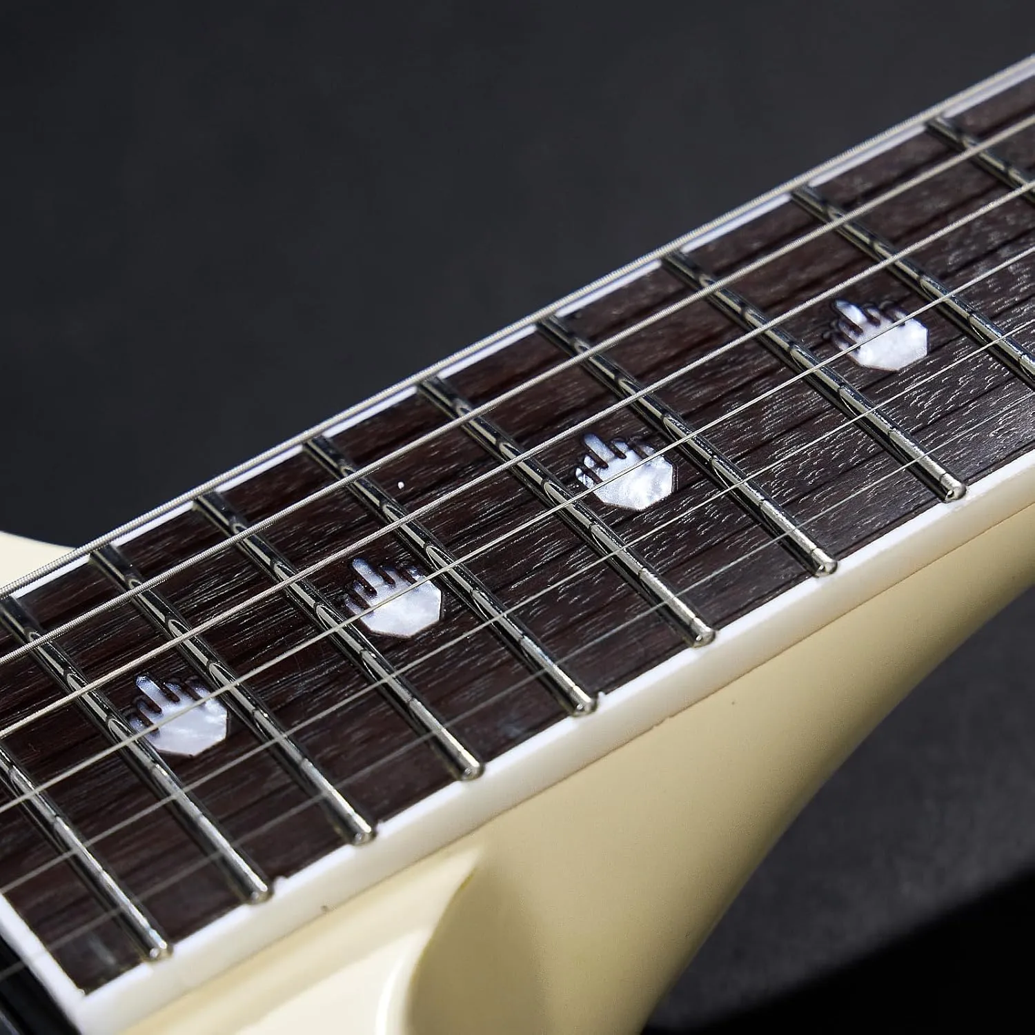 Firefly FFLX Solid Body Electric Guitar,Mahogany Guitar body,Stainless steel and ball end frets,rosewood fretboard(Gloss Cream Color)