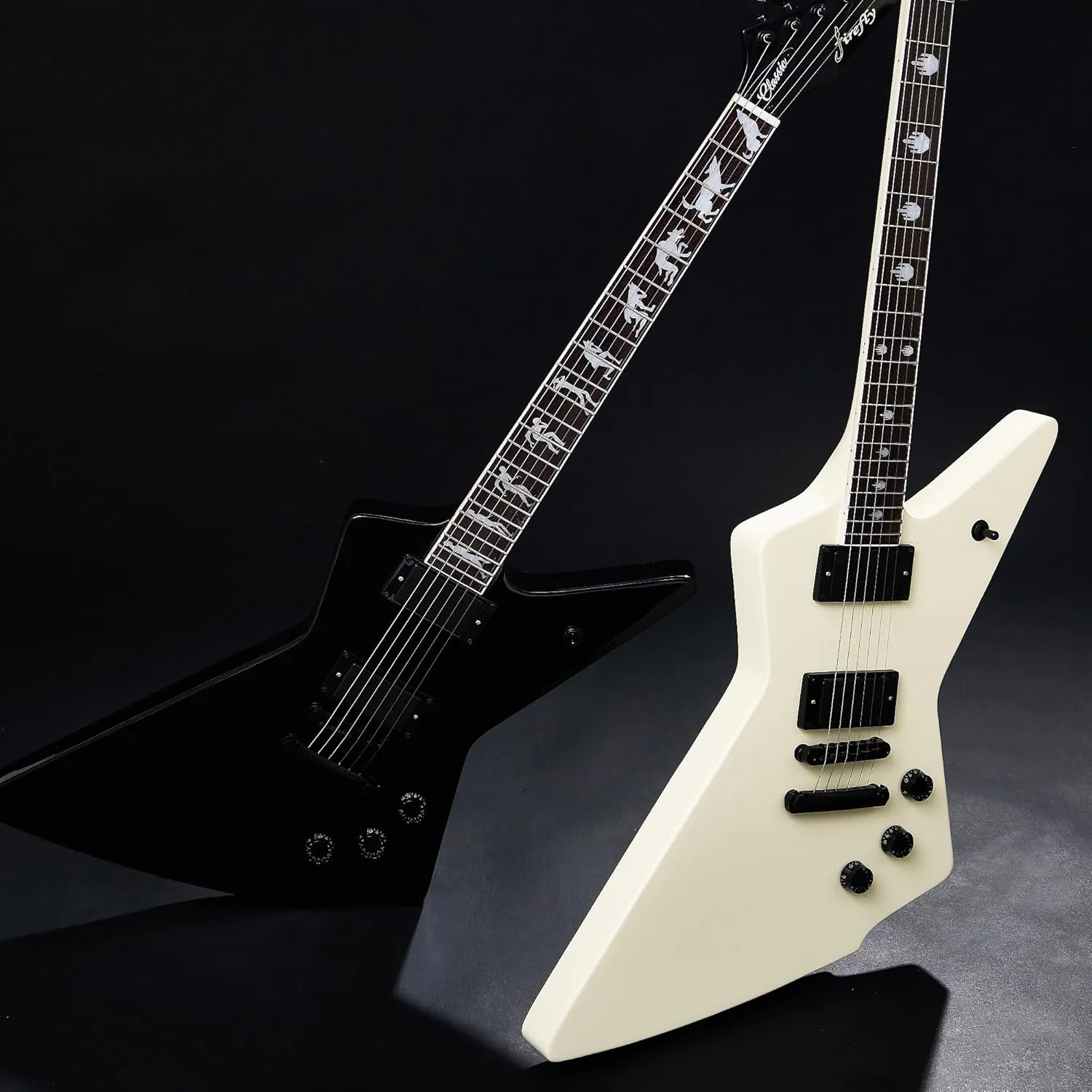 Firefly FFLX Solid Body Electric Guitar,Mahogany Guitar body,Stainless steel and ball end frets,rosewood fretboard(Gloss Cream Color)