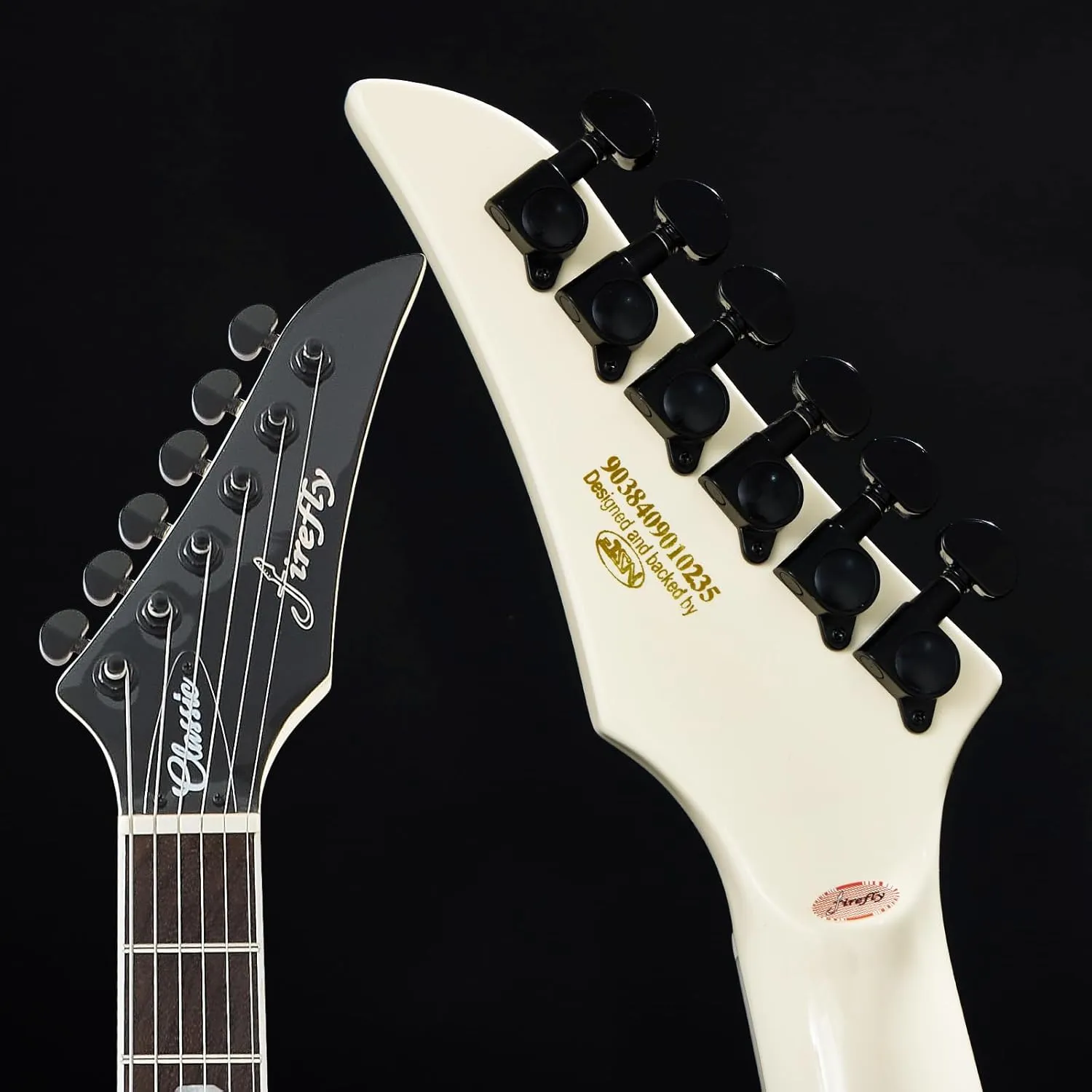 Firefly FFLX Solid Body Electric Guitar,Mahogany Guitar body,Stainless steel and ball end frets,rosewood fretboard(Gloss Cream Color)
