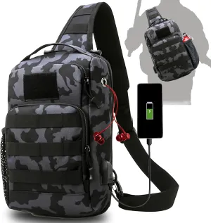 Fishing Backpack - Sling Bag with Rod Holder - Fly Fishing Tackle Bag - Gifts for Women & Men