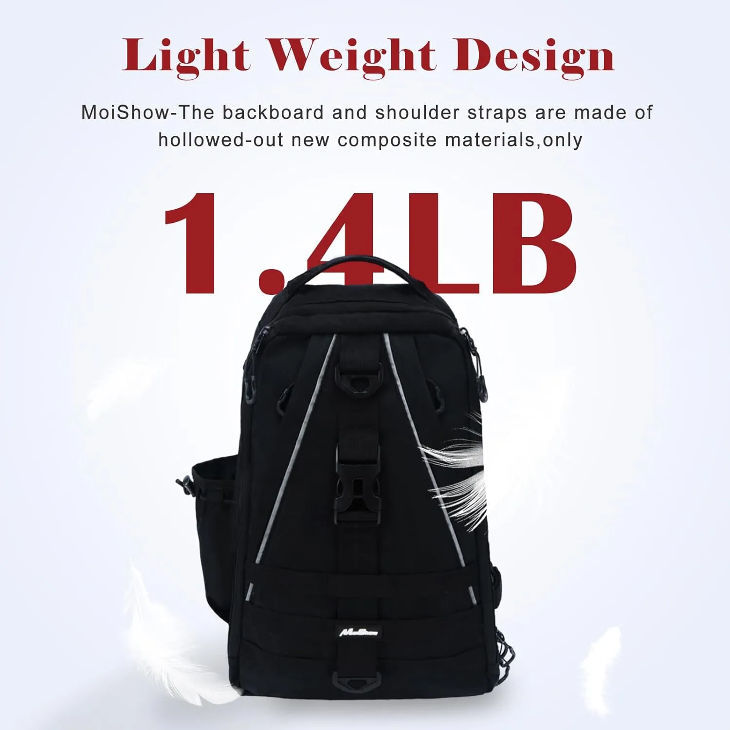 Fishing Backpack with Rod Holder and Tackle Box