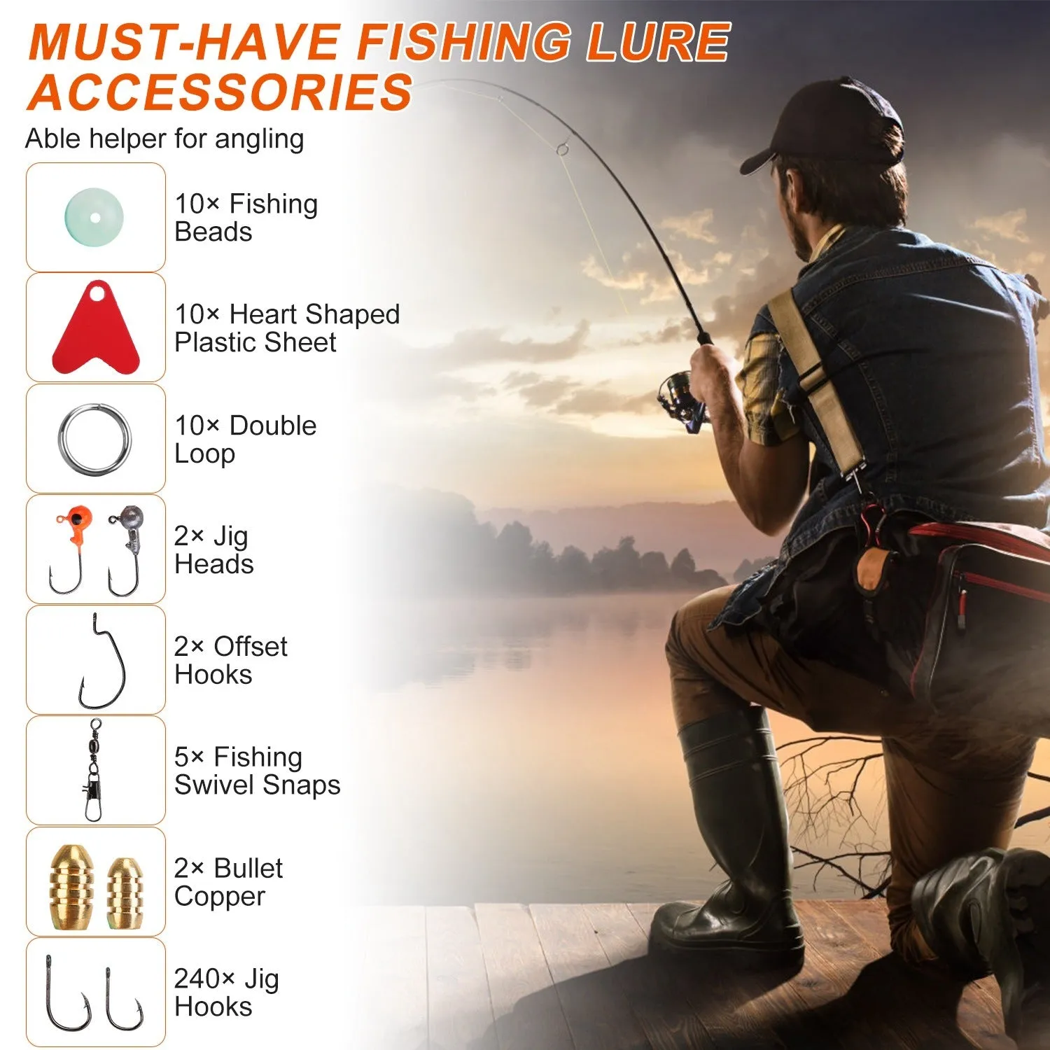Fishing Baits & Tackle Box Kit – Lifelike Lures for Saltwater & Freshwater