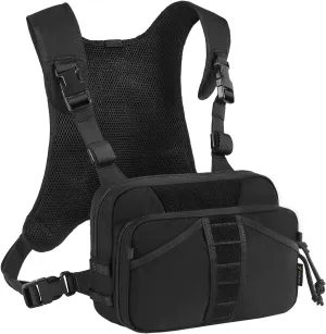Fishing Chest Pack, Fly Fishing Bag for Men and Women, Tackle and Fly Boxes Storage Pack, Hunting Binocular Pack