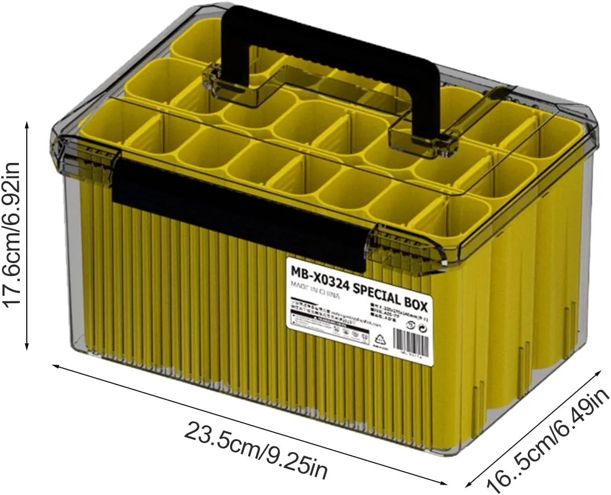 Fishing Lure Box - Waterproof Tackle Box | Large Capacity Fishing Lure Organizer | Fishing Tackle Storage Trays | Tackle Box Organizer | Airtight Tackle Tray For Fishing, MB-X0324