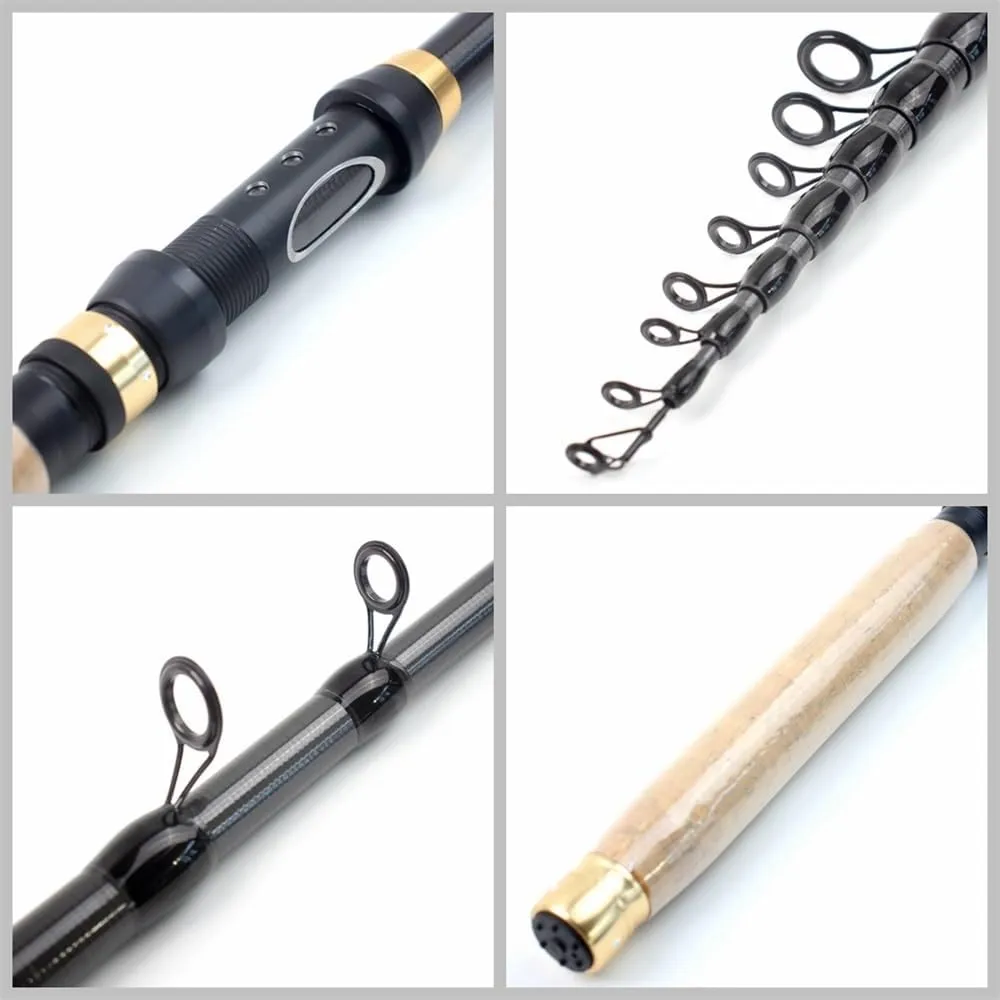 Fishing Poles Multifunctional Portable Lure Fishing Rod Telescopic Carp Pole Fishing Tackle Pocket Travel Fishing Rod Telescopic Fishing Rod(2.7m)