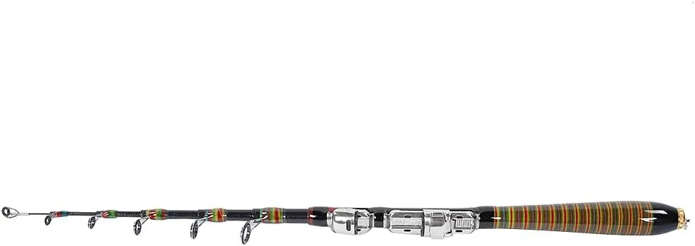 Fishing Rod, Telescopic Carbon Sea Rod Portable Pole Support Tackle Supplie Hand Fishing Accessory for Beginner