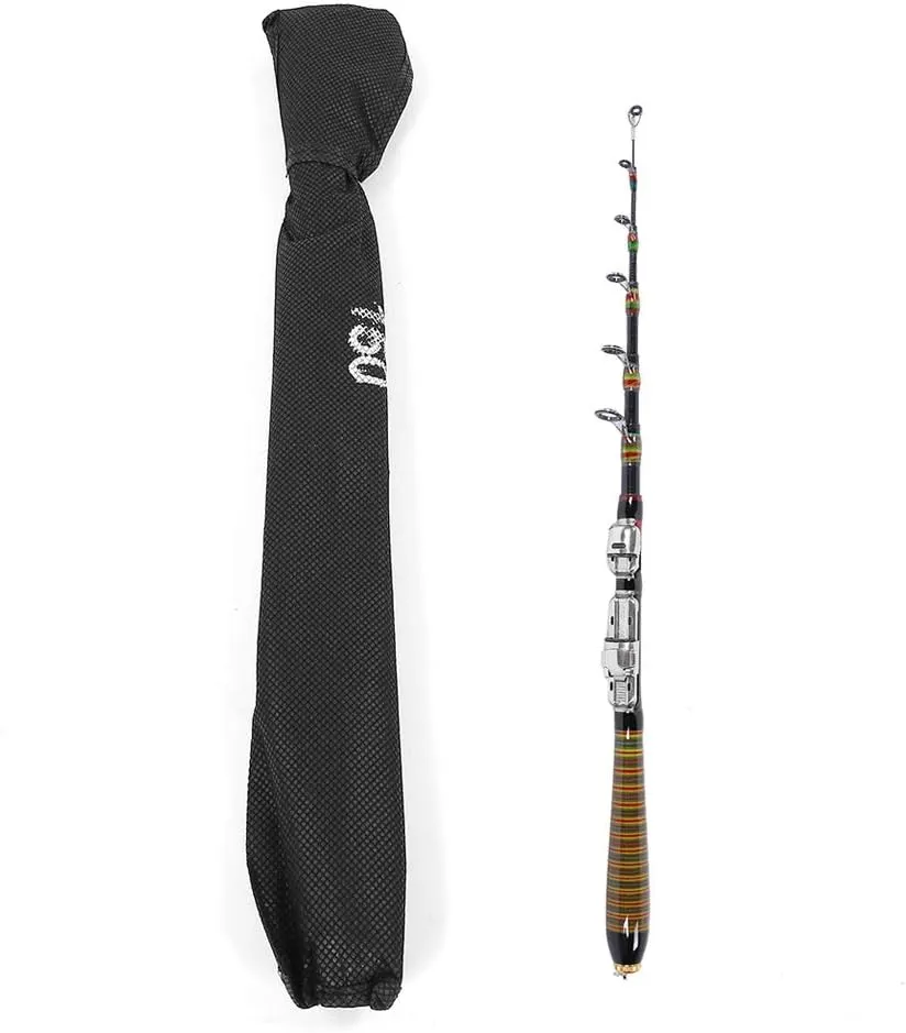Fishing Rod, Telescopic Carbon Sea Rod Portable Pole Support Tackle Supplie Hand Fishing Accessory for Beginner