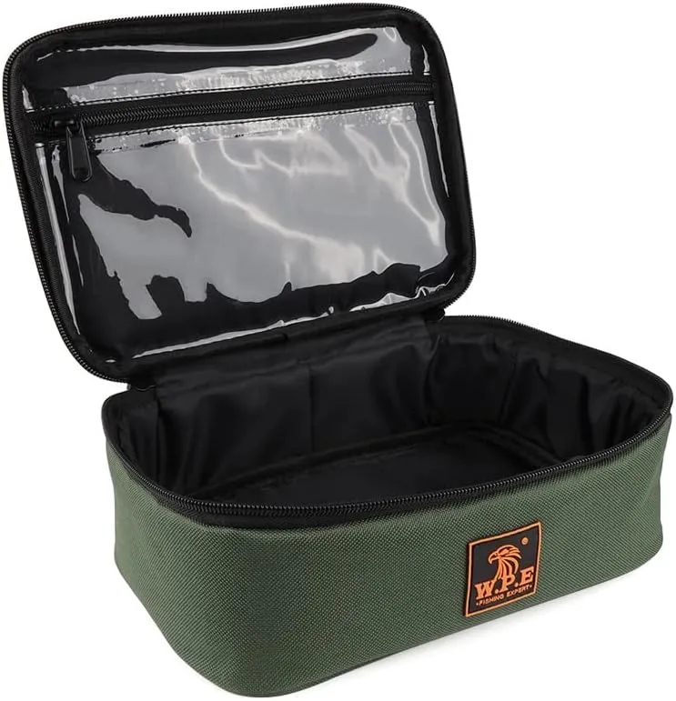 Fishing Tackle Bag Fishings Lure Reel Storage Bag Fishing Gear Storage Accessories Carry Bag for Saltwater or Freshwater (L)