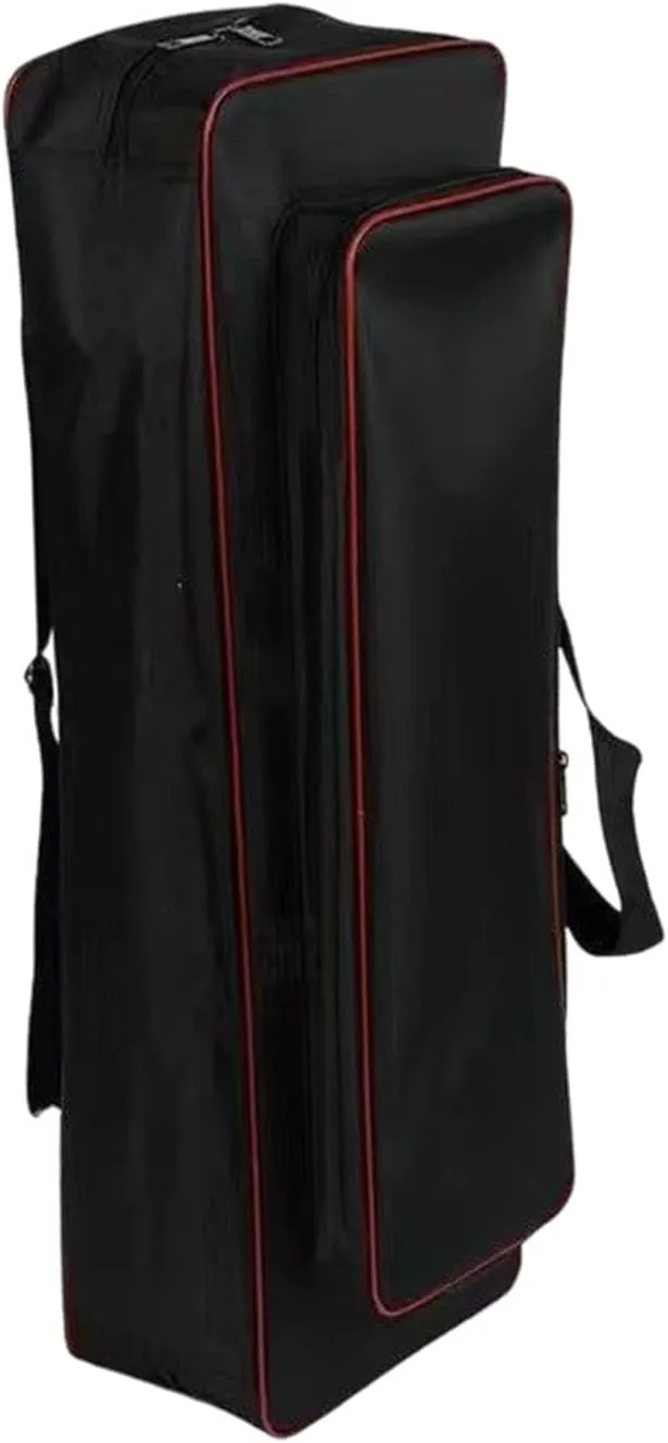 Fishing Tools Bag Fishing Rod Case Adjustable Shoulder Strap Large Capacity Rod Carrier Shoulders Bag for Ice Fishing Travel, Black, 65cm