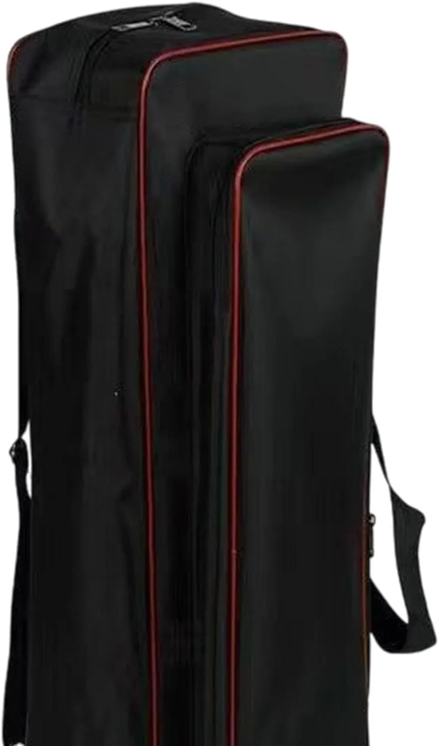 Fishing Tools Bag Fishing Rod Case Adjustable Shoulder Strap Large Capacity Rod Carrier Shoulders Bag for Ice Fishing Travel, Black, 65cm