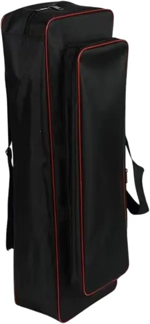 Fishing Tools Bag Fishing Rod Case Adjustable Shoulder Strap Large Capacity Rod Carrier Shoulders Bag for Ice Fishing Travel, Black, 65cm