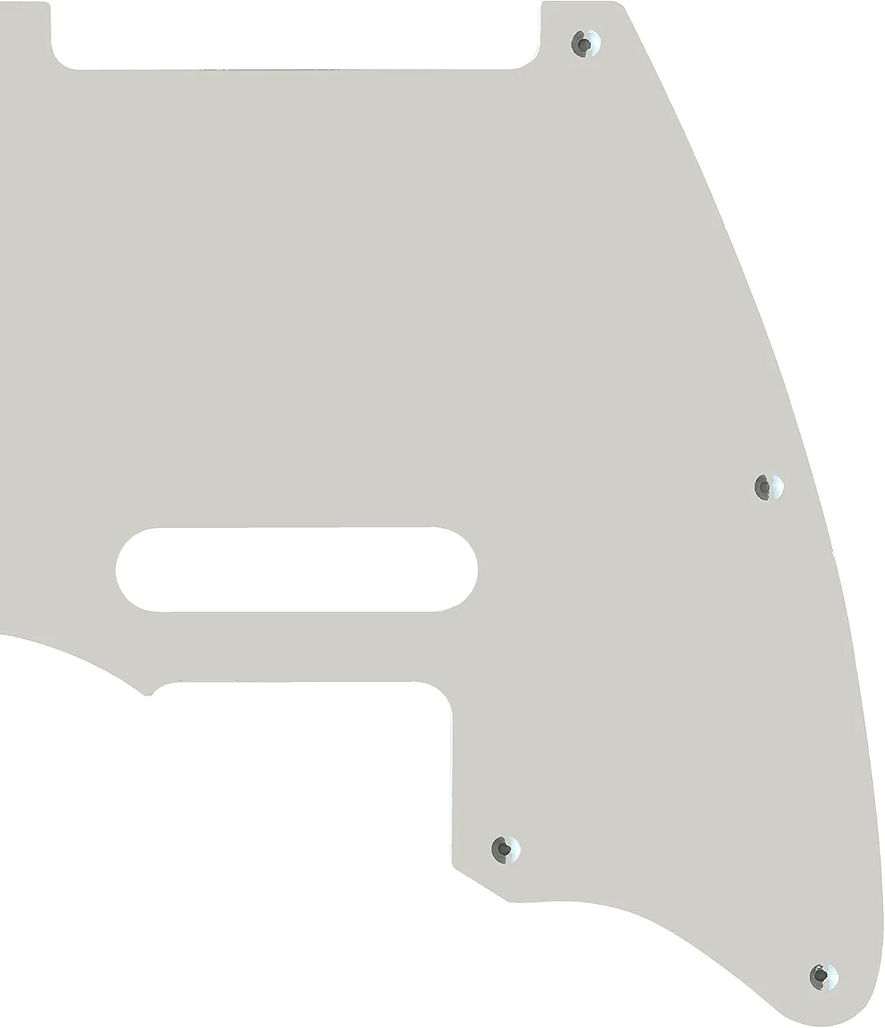 Fits Fender Warmoth MJT Telemaster Jazzcaster Style Guitar Pickguard (1 Ply White)
