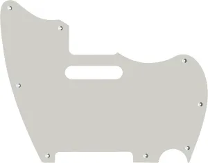 Fits Fender Warmoth MJT Telemaster Jazzcaster Style Guitar Pickguard (1 Ply White)