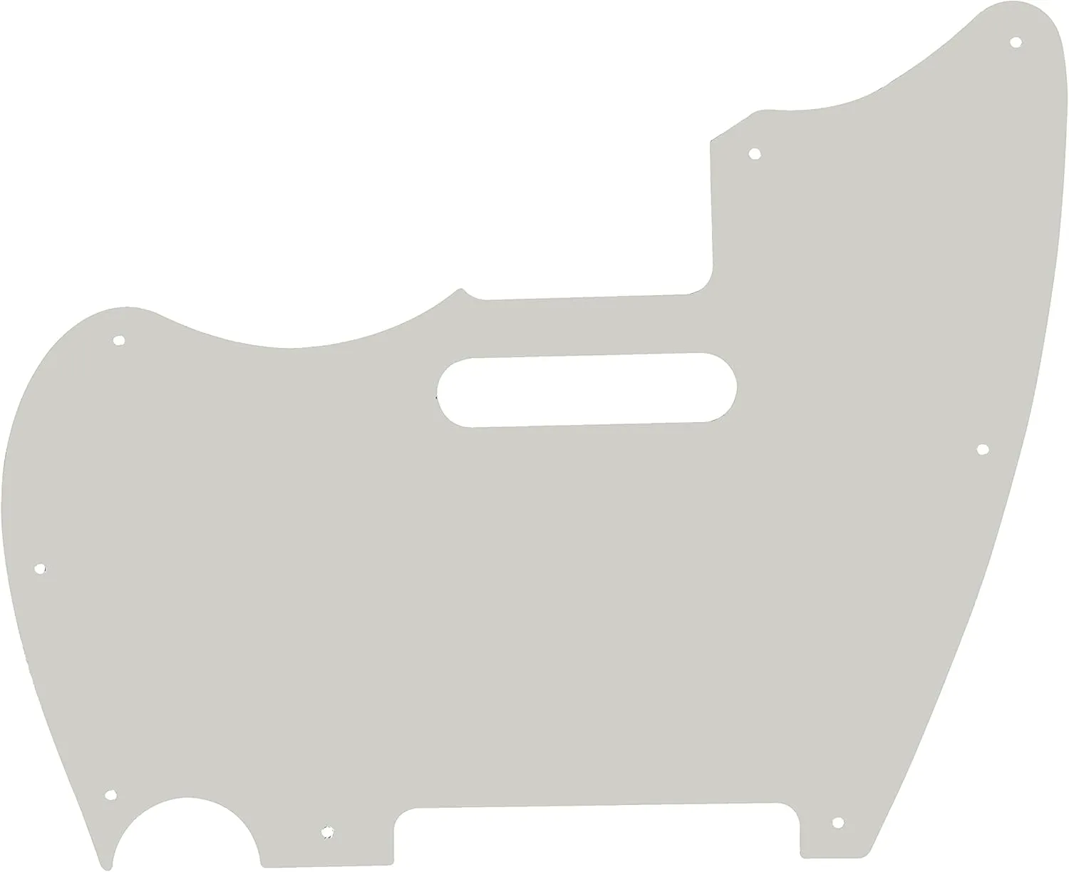 Fits Fender Warmoth MJT Telemaster Jazzcaster Style Guitar Pickguard (1 Ply White)