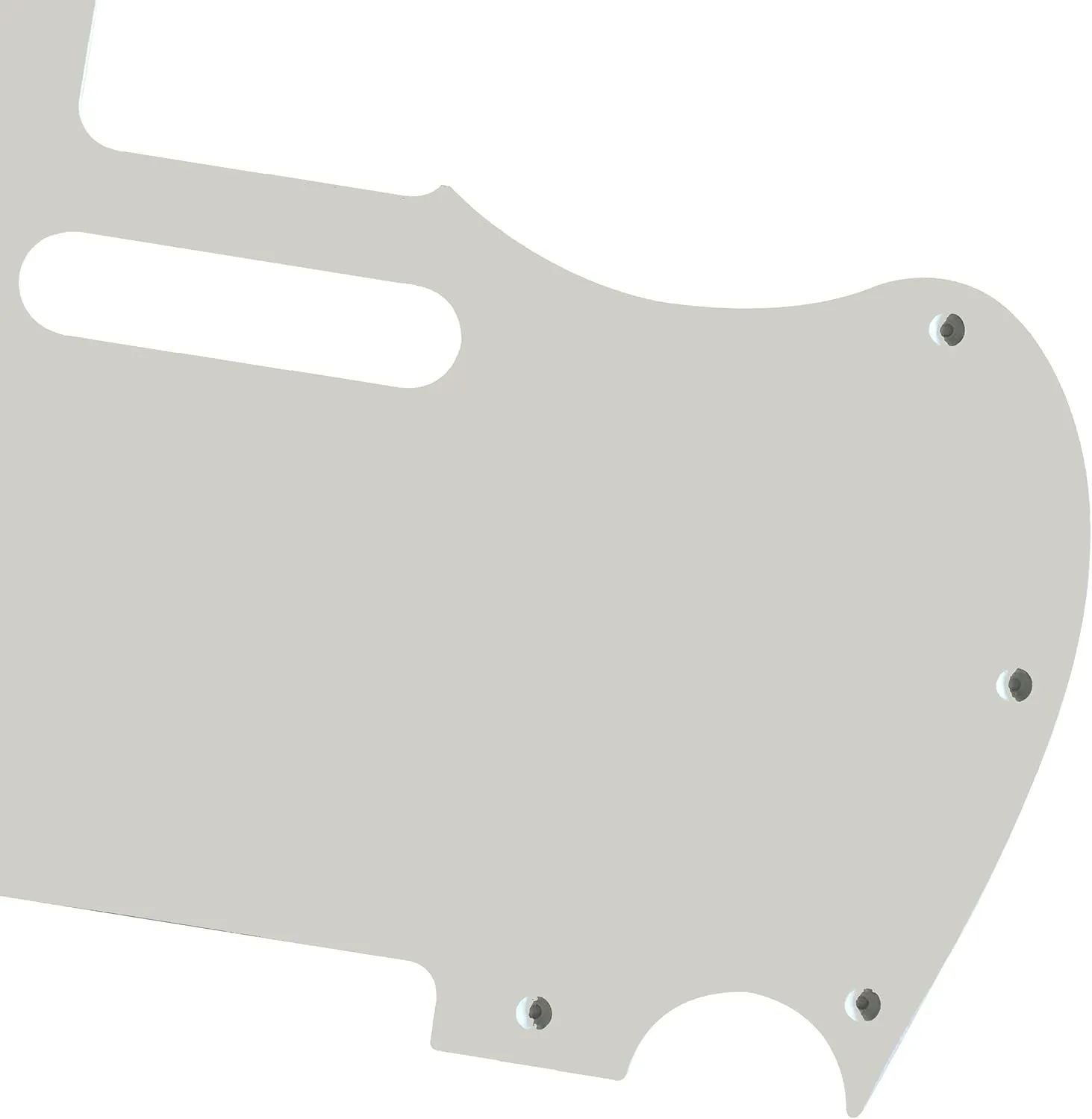 Fits Fender Warmoth MJT Telemaster Jazzcaster Style Guitar Pickguard (1 Ply White)