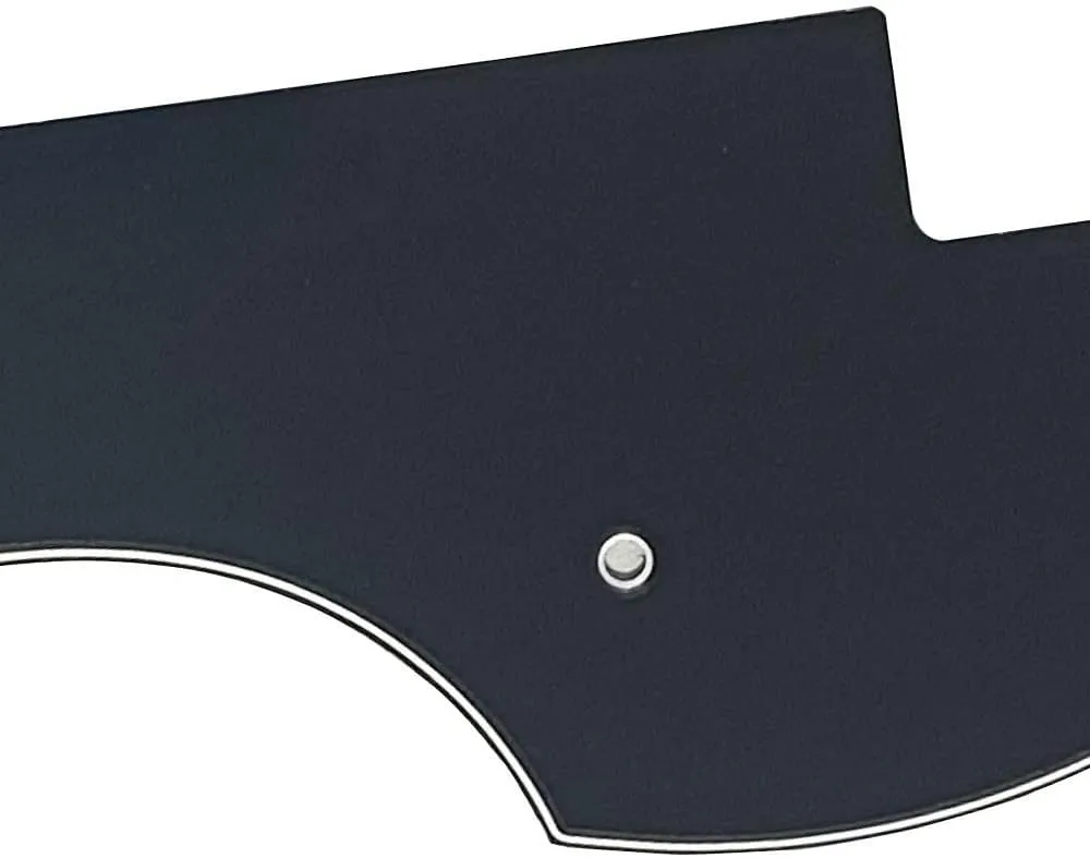 Fits Hofner Bass Style Guitar Pickguard (3 Ply Black)