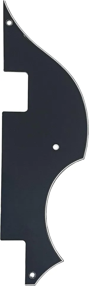 Fits Hofner Bass Style Guitar Pickguard (3 Ply Black)