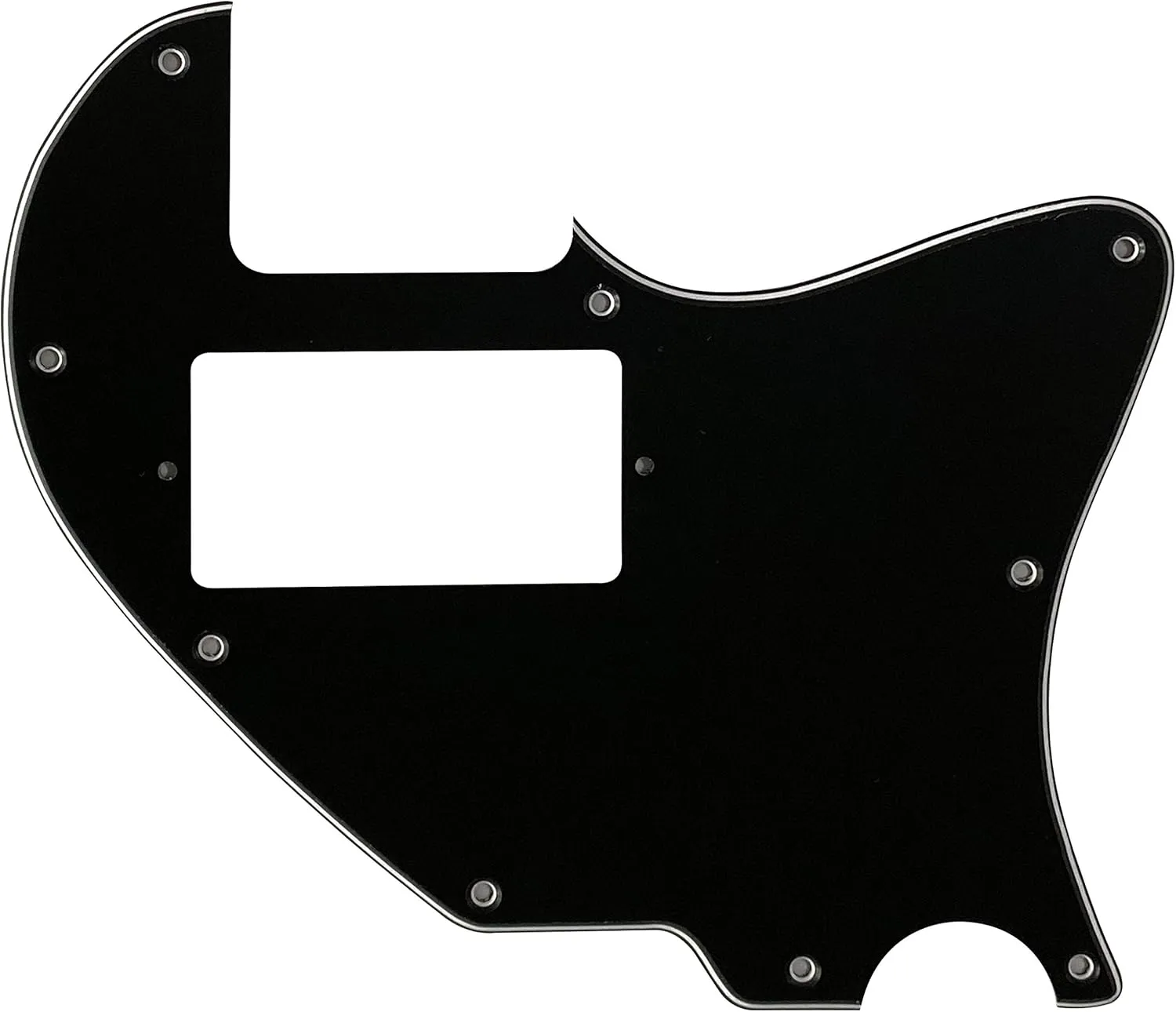 Fits Suhr Classic T Antique Telecaster PAF Style Guitar Pickguard (3 Ply Black)