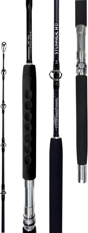 Fitzgerald Fishing Stunner HD Saltwater 5’8"-6'6” Line Weight 40-150 Lb, 80-200 Lb & 20-80 Lb, Heavy, X-Heavy & XX-Heavy Conventional Offshore or Nearshore Rods Great for Snapper, Grouper, Dolphin