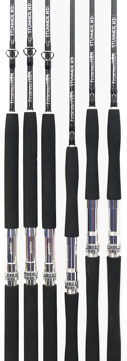 Fitzgerald Fishing Stunner HD Saltwater Series from 6’0”, 7’0” & 8'0” Heavy, X-Heavy & XX-Heavy Spinning Offshore Rods Great for Snook, Tarpon, Cobia, Snapper, Grouper, Dolphin