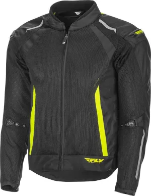 Fly Racing Coolpro Mesh Jacket Black/Hi-Vis Small | MX Airflow & Safety