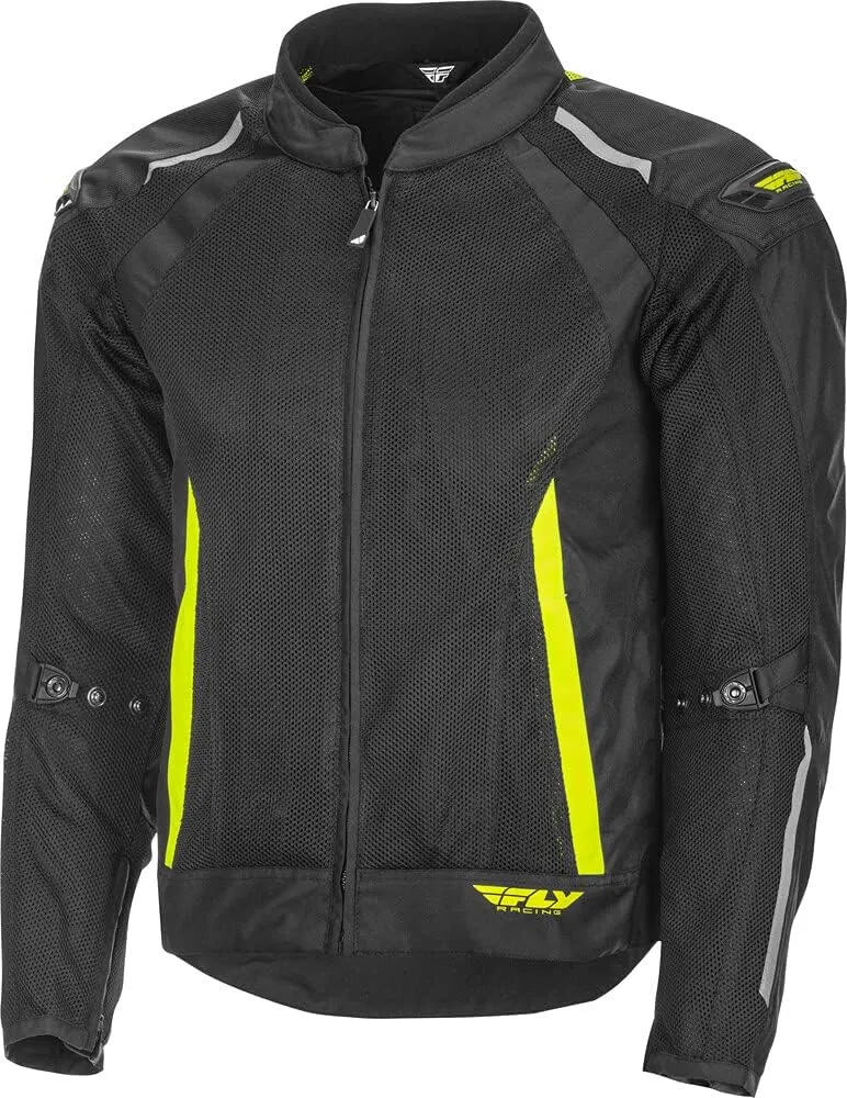 Fly Racing Coolpro Mesh Jacket Black/Hi-Vis Small | MX Airflow & Safety