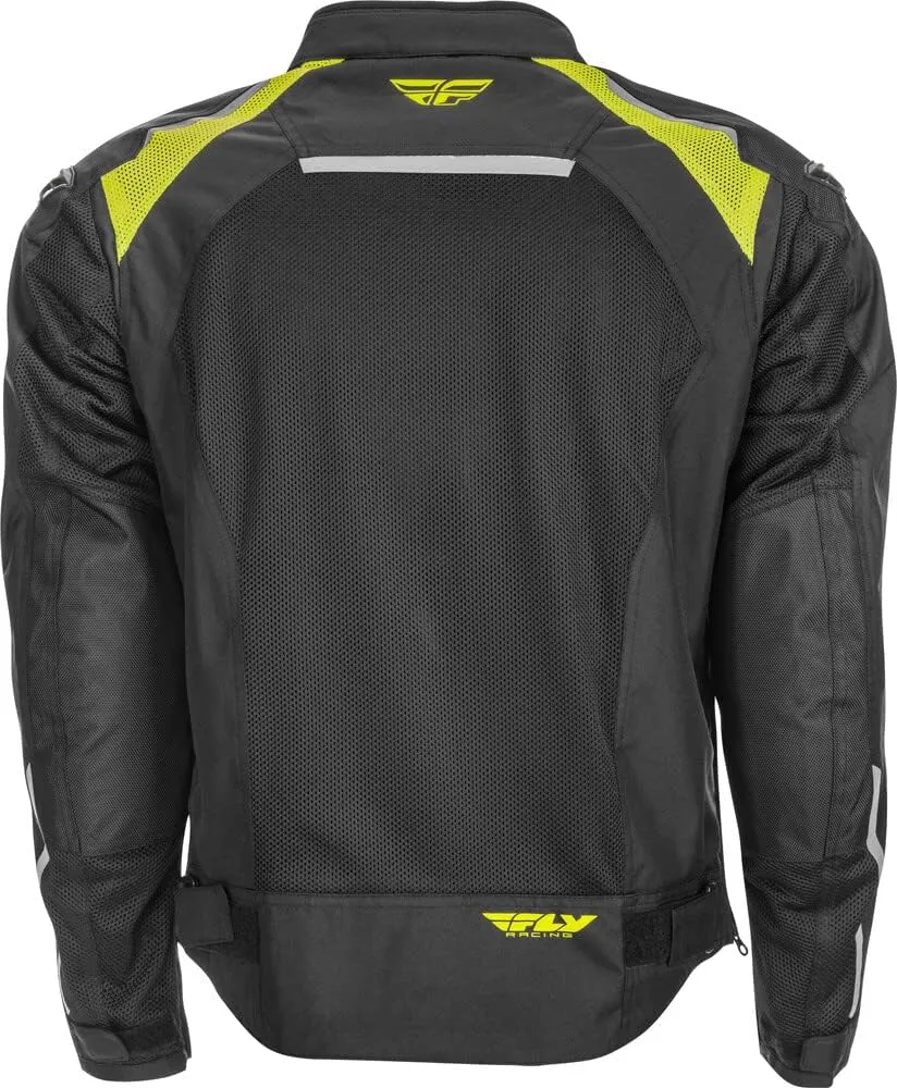 Fly Racing Coolpro Mesh Jacket Black/Hi-Vis Small | MX Airflow & Safety