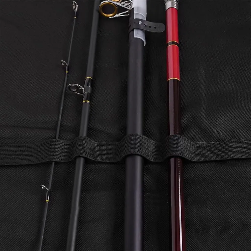Foldable Fishing Rod Cover Bag Outdoor Travel Fishing Tackle Storage Shoulder Bag for Carp Fishing Rod