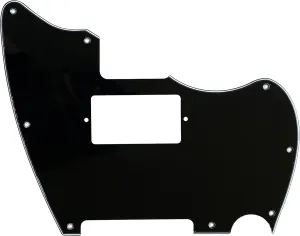 For Fender Warmoth MJT Telemaster Jazzcaster PAF Style Guitar Pickguard Scratch Plate (3 Ply Black)