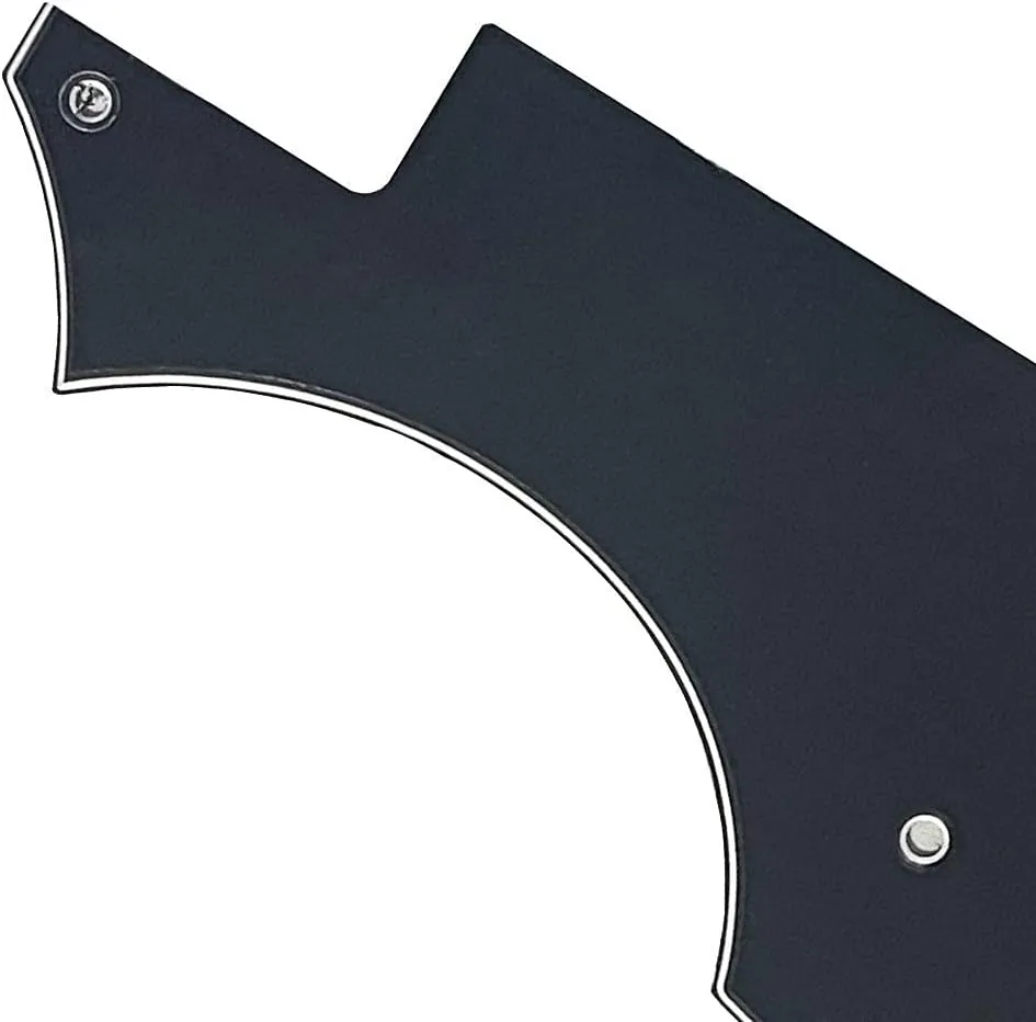 For Hofner Bass Style Guitar Pickguard Scratch Plate (3 Ply Black)