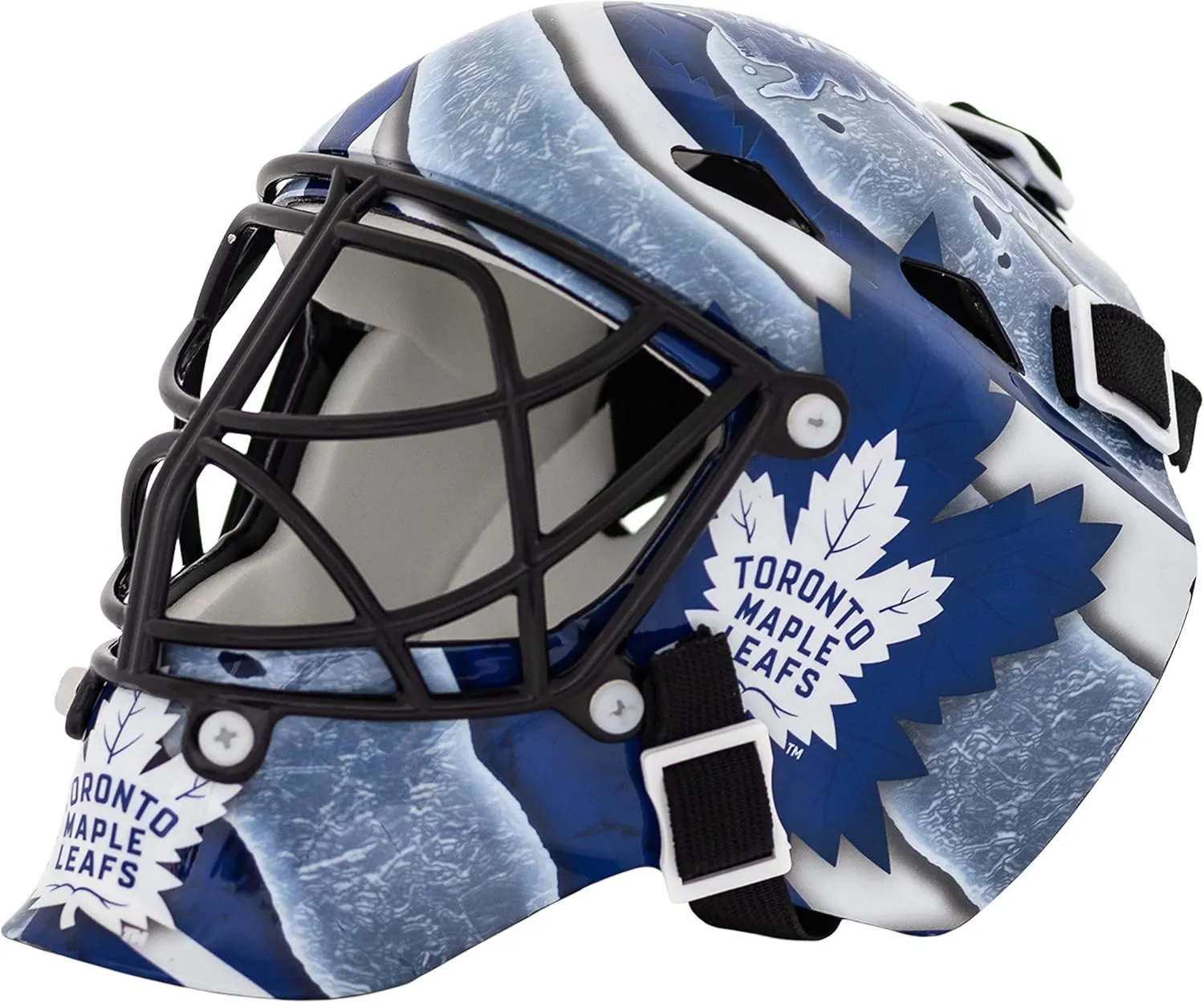 Franklin Sports NHL Team Logo Mini Hockey Goalie Mask with Case - Collectible Goalie Mask with Official NHL Logos and Colors