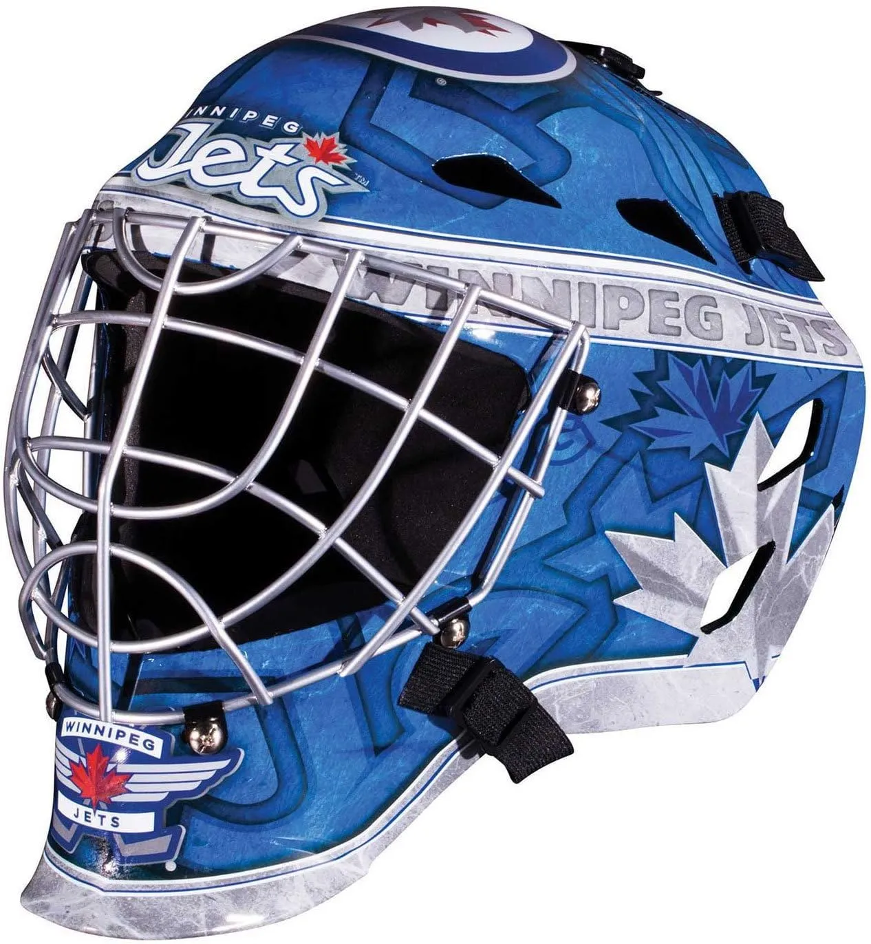 Franklin Sports NHL Team Logo Mini Hockey Goalie Mask with Case - Collectible Goalie Mask with Official NHL Logos and Colors