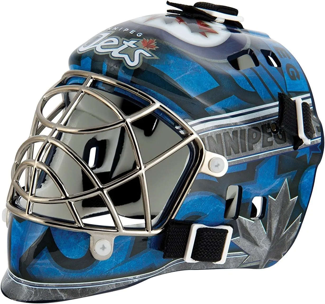 Franklin Sports NHL Team Logo Mini Hockey Goalie Mask with Case - Collectible Goalie Mask with Official NHL Logos and Colors