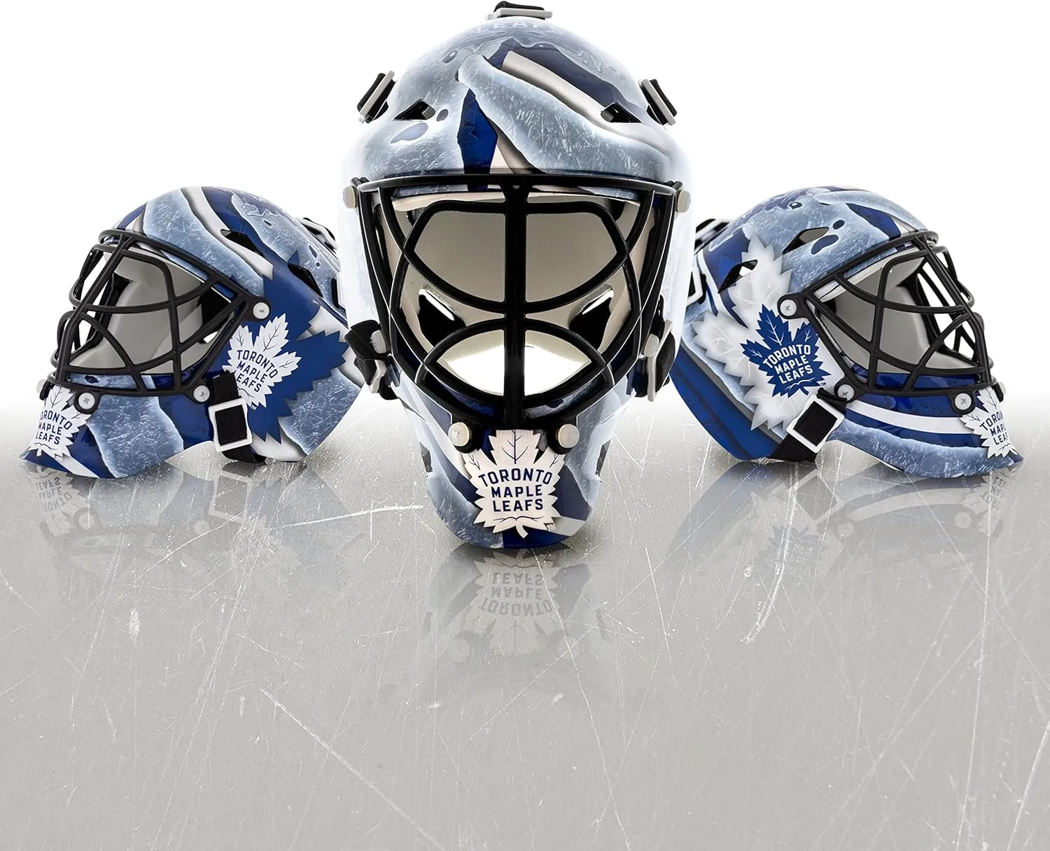 Franklin Sports NHL Team Logo Mini Hockey Goalie Mask with Case - Collectible Goalie Mask with Official NHL Logos and Colors