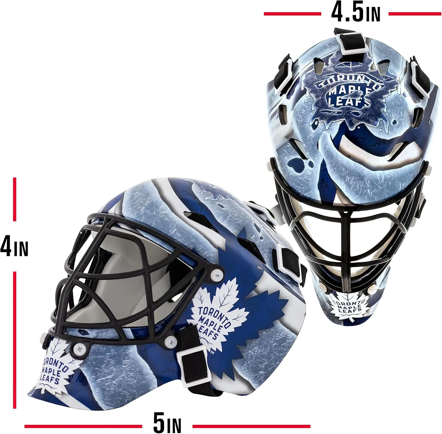 Franklin Sports NHL Team Logo Mini Hockey Goalie Mask with Case - Collectible Goalie Mask with Official NHL Logos and Colors