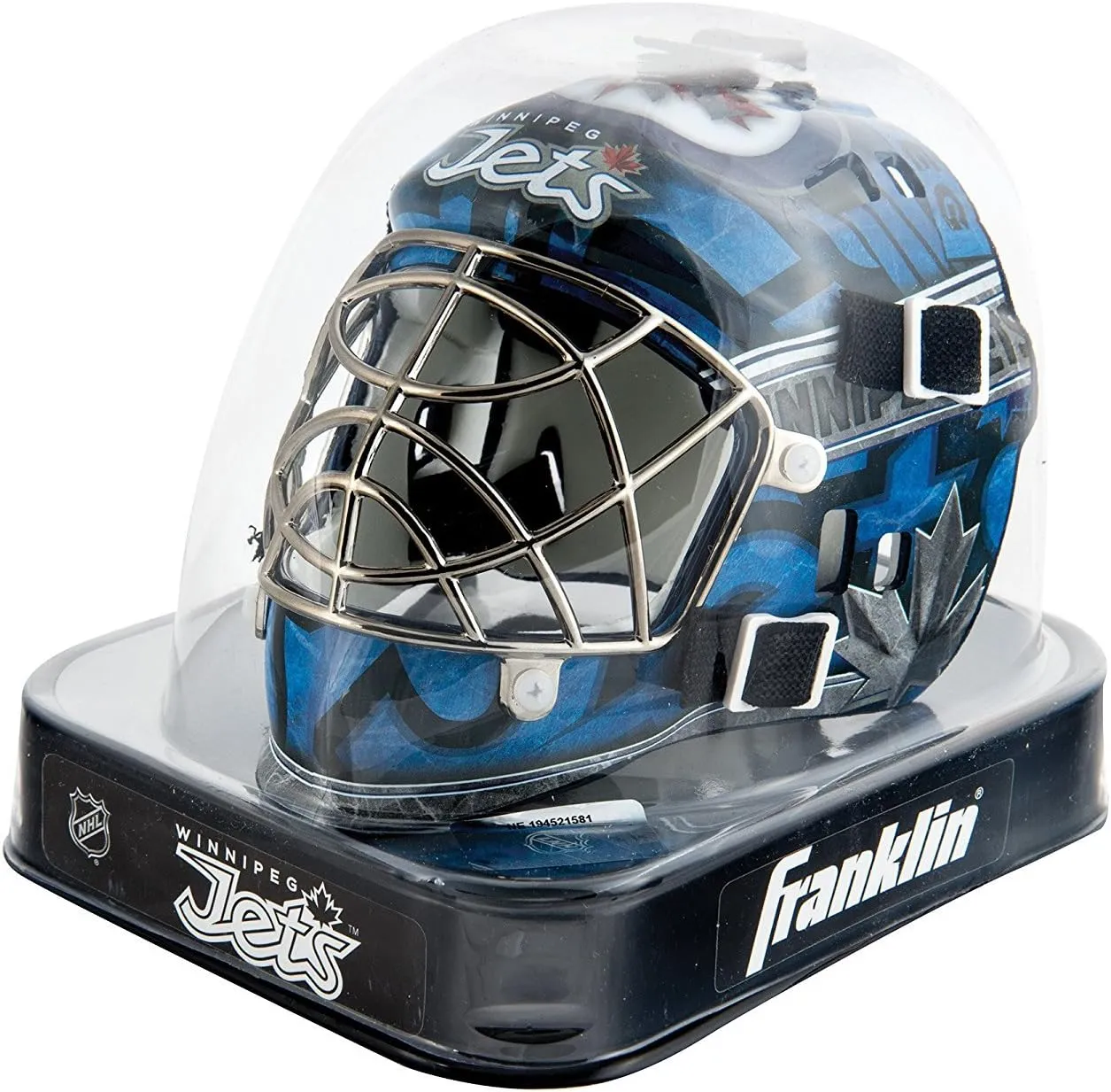 Franklin Sports NHL Team Logo Mini Hockey Goalie Mask with Case - Collectible Goalie Mask with Official NHL Logos and Colors