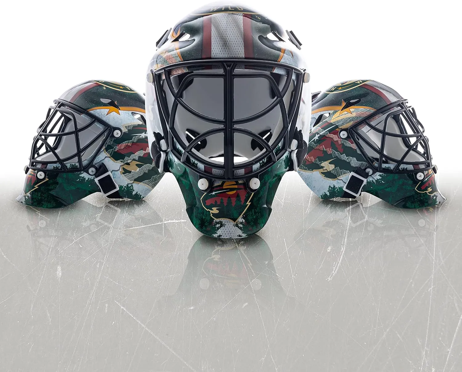 Franklin Sports NHL Team Logo Mini Hockey Goalie Mask with Case - Collectible Goalie Mask with Official NHL Logos and Colors