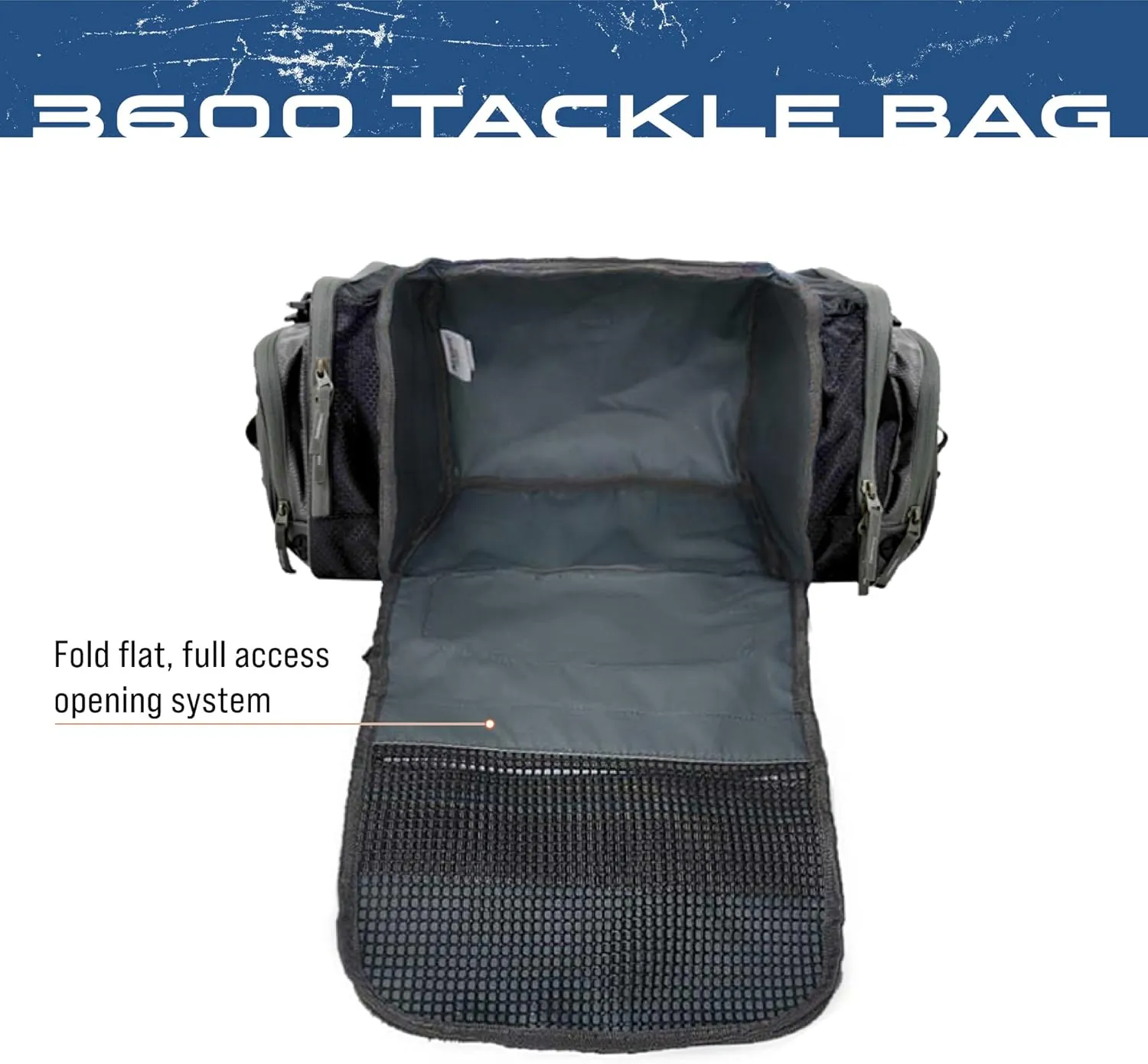 FROGG TOGGS Heavy Duty Fishing Tackle Duffle Bag, Includes Bait Trays