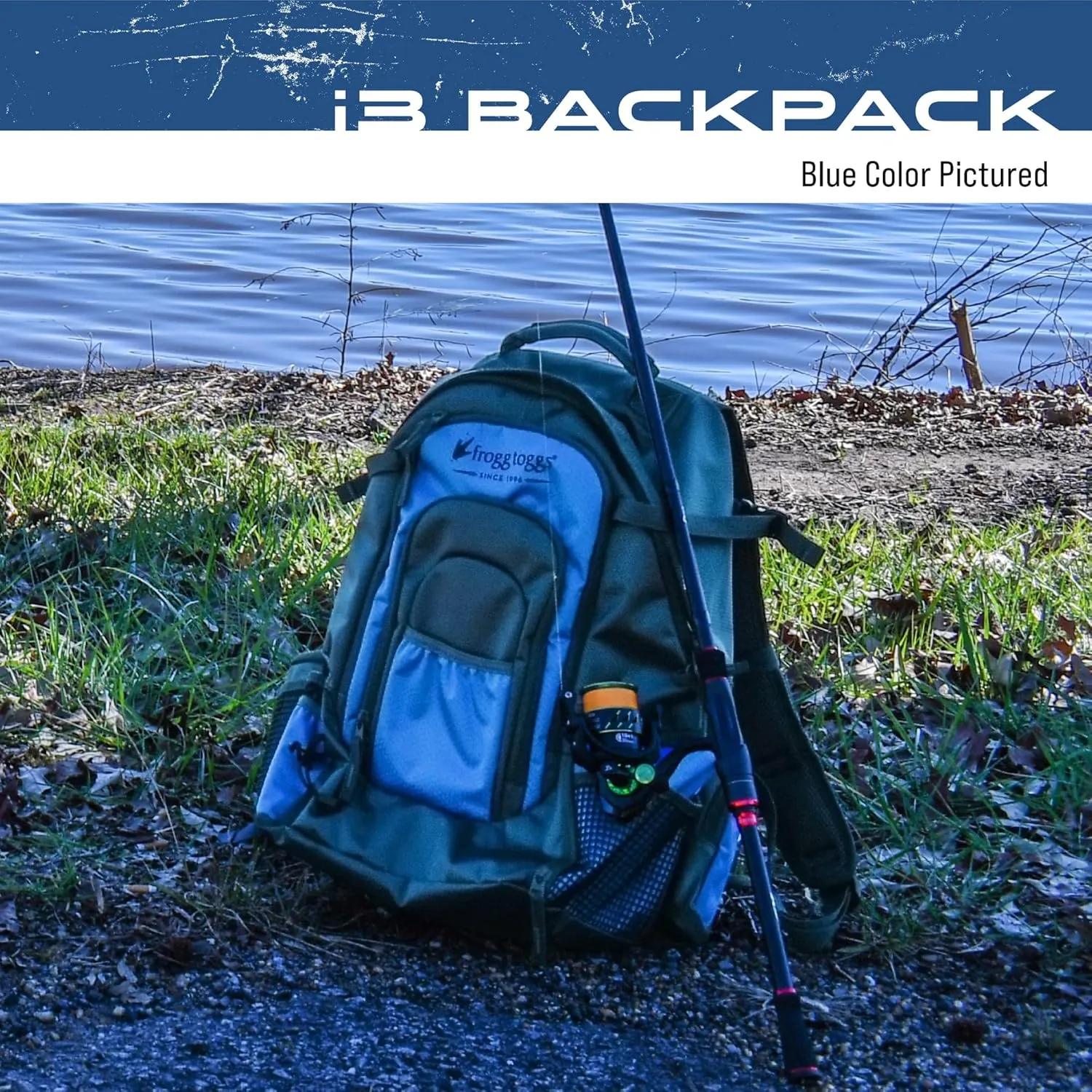 Frogg Toggs i3 Fishing Backpack, Tackle Storage, Includes 3-3600 Bait Trays