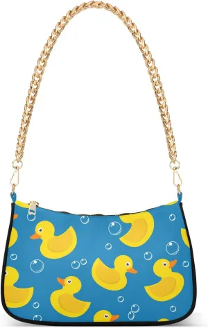 Fruits Blueberry Shoulder Bag Tote Handbag Clutch Purse for Women Chain Bags with Zipper Closure Gift