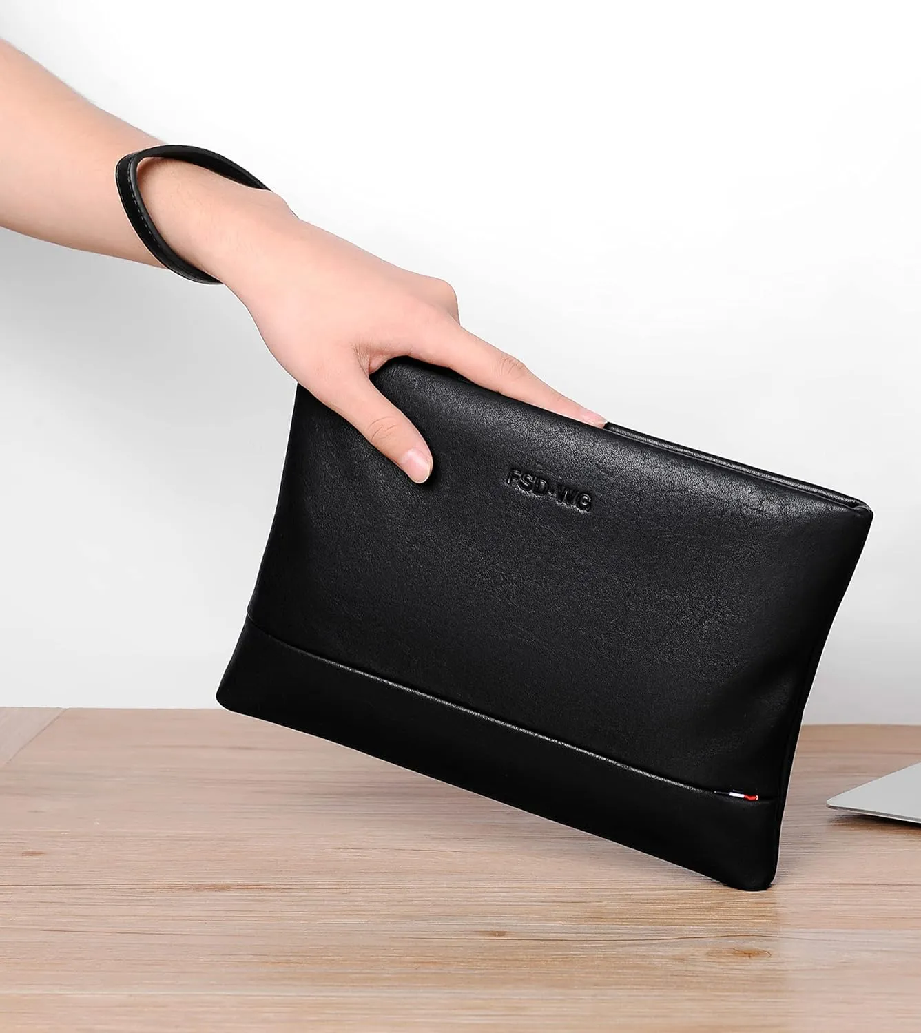 FSD.WG Mens Clutch Bag Man Purse Handbag 12 inches Large Hand Bag Big Clutch Wallet