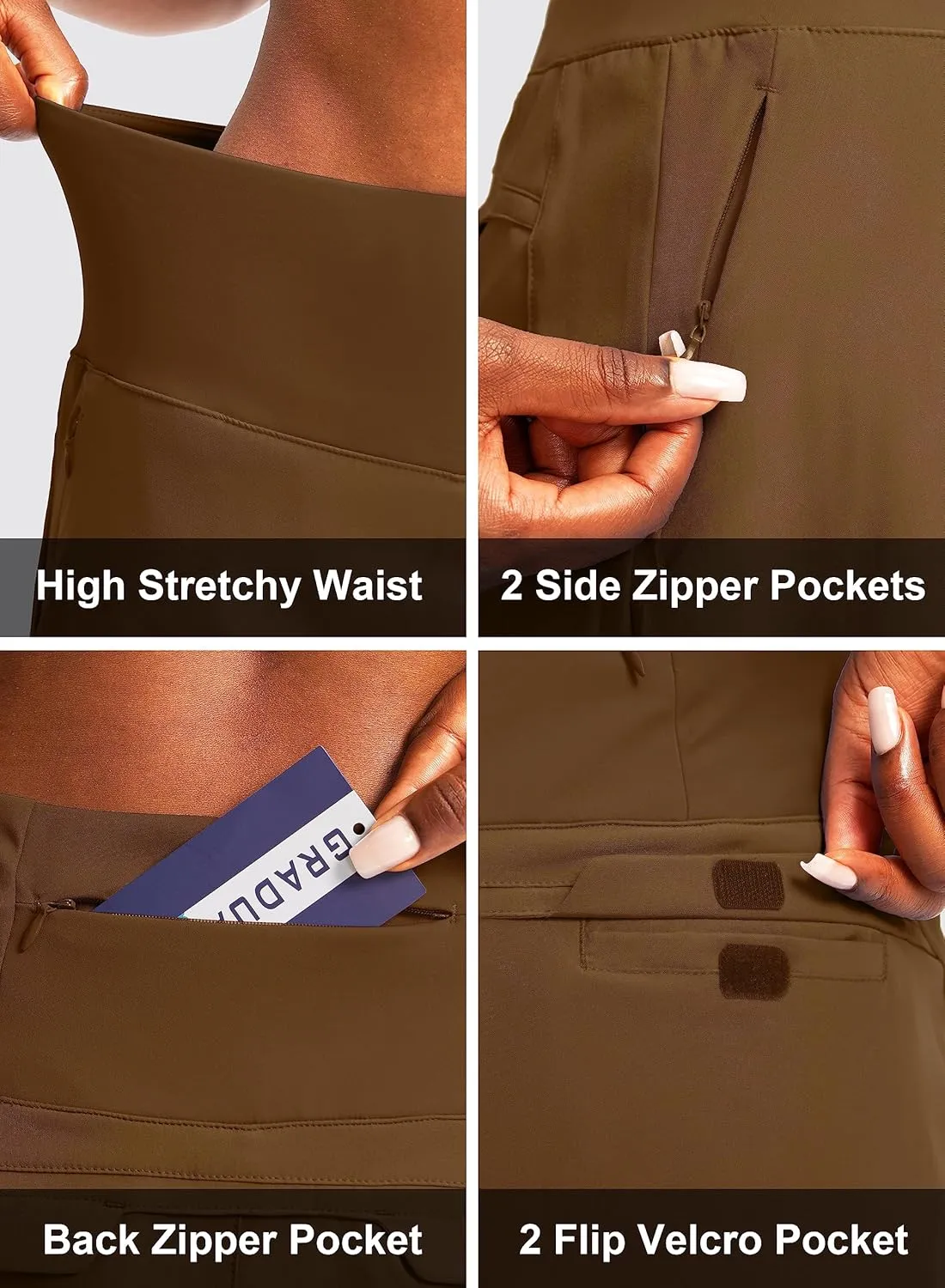G Gradual Golf Skorts Skirts for Women with 5 Pockets Women's High Waisted Lightweight Athletic Skirt for Tennis Running