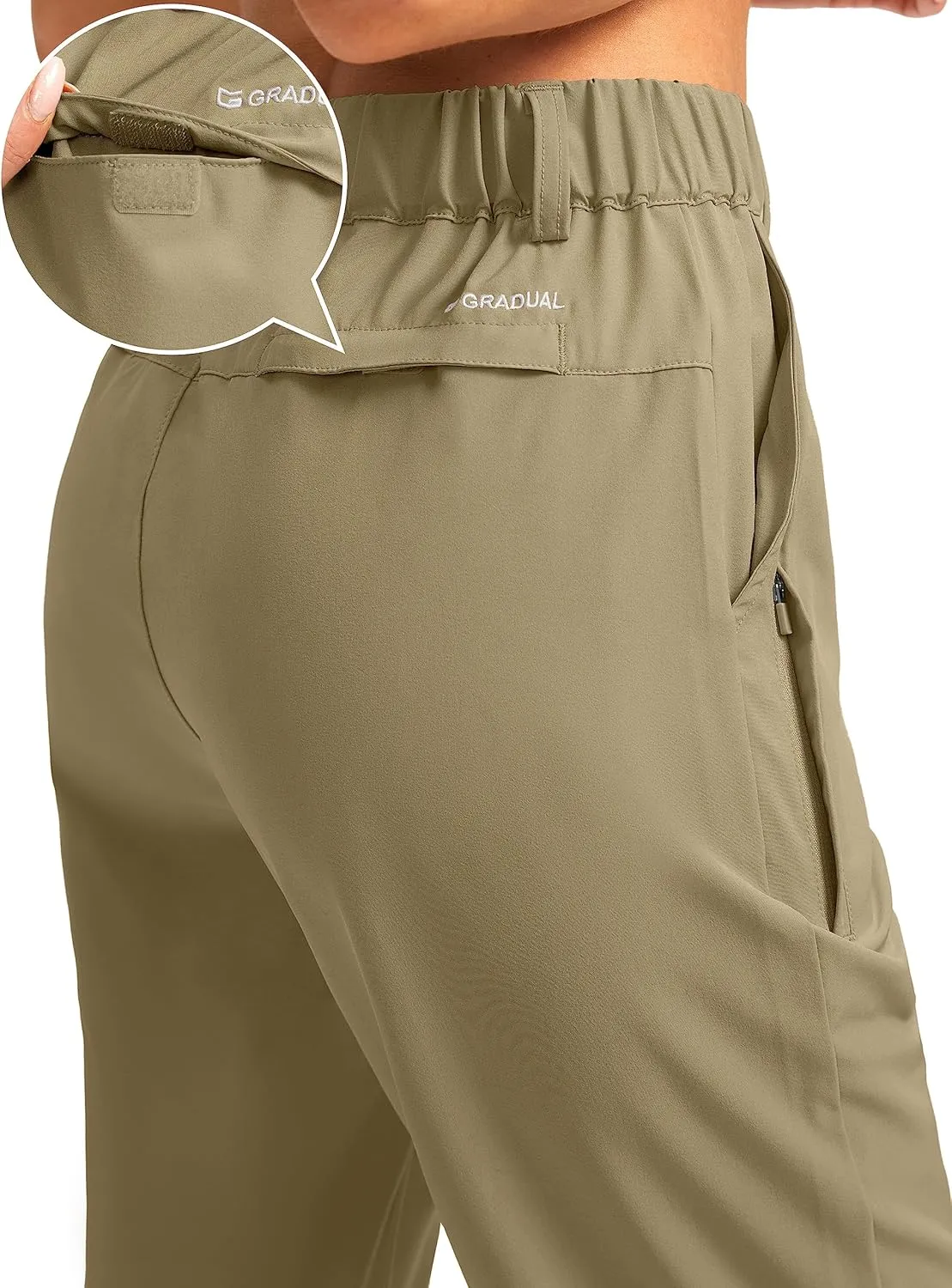G Gradual Women's Long Hiking Cargo Shorts 13" Knee Length Lightweight Quick Dry Bermuda Shorts for Women with 5 Pockets