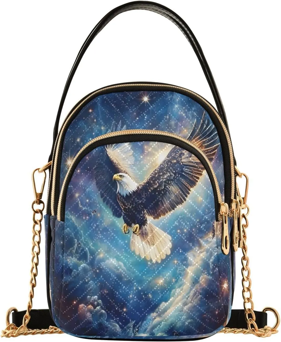 Galaxy Bird Space Nebula Crossbody Bag for Women Mini Cell Phone Purse Women's Shoulder Handbag