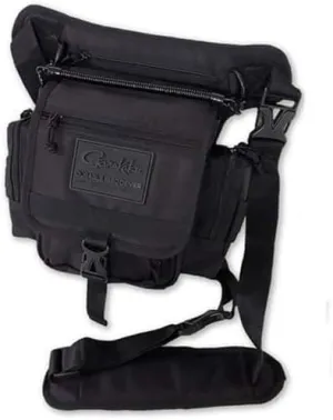 Gamakatsu Shoulder Bag Tackle Storage, Black, One Size (BAG006)
