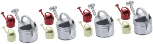Garneck 3sets 3pcs Miniature Watering Can Cute House Garden Decor for Miniature Scenes for Micro Landscapes and Dollhouses Vibrant Colors 3pcs*3