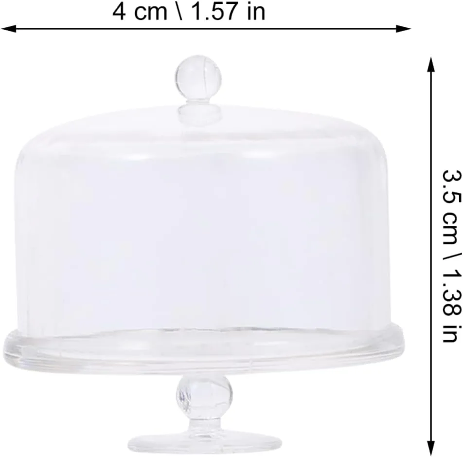 Garneck 5sets 2pcs Miniature Cake Stands Dessert Display for Dollhouses Fun Decorative Accessories Lightweight Mini Stuff 2pcs*5