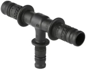 Geberit 624.319.00.5 Mepla Reduced Tee Fitting 32-26-32, Grey
